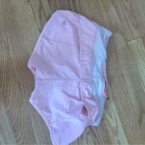 pink lululemon size two shorts